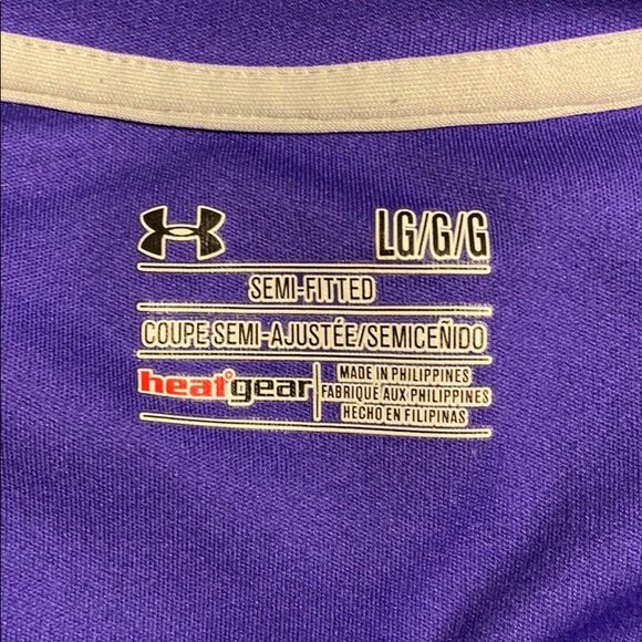 Beautiful purple Under Armour workout shirt! - Picture 2 of 3